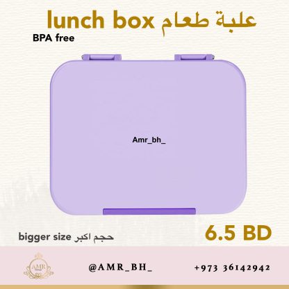 Lunch Box Large Purple (AMR) علبة طعام كبيرة بنفسجية - Image 9